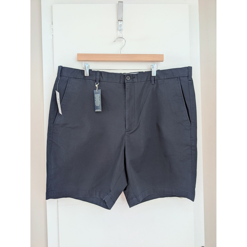 Original Penguin Mens 42 Navy Sustainable Chino Shorts Preppy Summer Flat Front